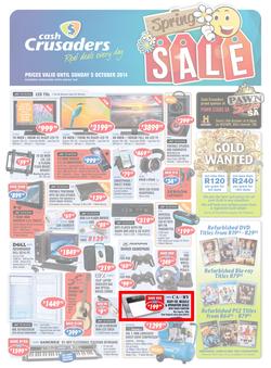 Cash Crusaders : Spring Sale (17 Sep - 5 Oct 2014), page 1