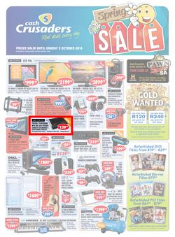 Cash Crusaders : Spring Sale (17 Sep - 5 Oct 2014), page 1