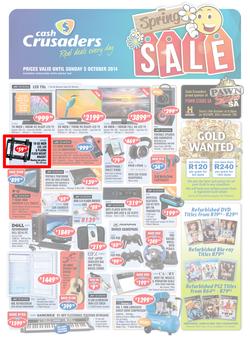 Cash Crusaders : Spring Sale (17 Sep - 5 Oct 2014), page 1