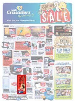 Cash Crusaders : Spring Sale (17 Sep - 5 Oct 2014), page 1