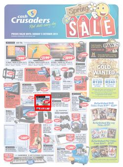 Cash Crusaders : Spring Sale (17 Sep - 5 Oct 2014), page 1