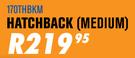 170T Polyester Car Cover Hatchback (Medium) 170THBKM