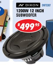 Dixon subwoofer discount