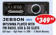 Jebson MP3/WMA Player with FM Radio, USB & SD Slots JB0815