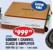 Jebson 5000W 1 Channel Class D Car Amplifier JB6001