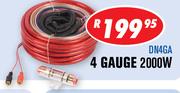 Dixon 4 Gauge 2000W Amplifier Installation Kit DN4GA