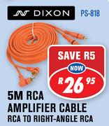 Dixon 5M RCA Amplifier Cable PS-818