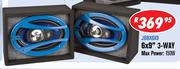 Jebson 6x9" 3-Way Boxed Speakers JBBX6X9