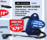 Dixon 2000W Vacuum Cleaner CSH4801