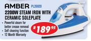 Amber 2200W Steam Iron with Ceramic Soleplate PL26920