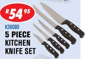Amber Kitchen Utensils 5 Piece Kitchen Knife Set K36080