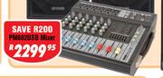 Dixon 6 Channel Stereo Table Top Powered Mixer PM602USB