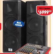 DXN Pro Dual 15" DJ/PA Speakers(Pair)