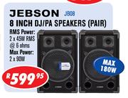 Jebson 8 Inch DJ/PA Speakers(Pair)