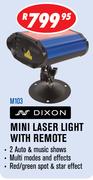 Dixon Mini Laser Light With Remote M103