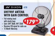 Dixon UHF/VHF Antena With Gain Control A218