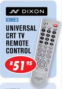 Dixon Universal CRT TV Remote Control 6386ES