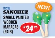 Sanchez Small Painted Wooden Maracas(Pair)DF203