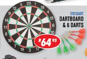 Dartboard & 6 Darts 1701Dart