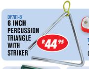 6 Inch Percussion Triangle With Striker DF701-B