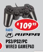Rippa PS3/PS2/PC Wired Gamepad RA815