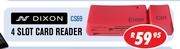 Dixon 4 Slot Card Reader CS69