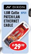 Dixon 1.5M Cat5e Patch/LAN Ethernet Cable NP511
