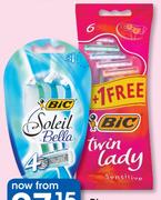Bic Twin Lady Soleil Bella 4 Blade 3 Pack-Each