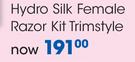 Schick Hydro Silk Female Razor Kit Trimstyle-Each