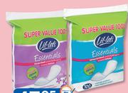 Lil-Lets Essentials 100 Pantyliners Scented Or Unscented-Per Pack