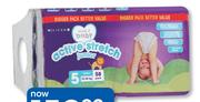 Clicks Made 4 Baby Jumbo Pack Active Stretch Disposable Nappies Midi 82,Maxi 70 Or Junior 58's Pack