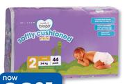 Clicks Made 4 Baby Value Pack Soffly Cushioned Disposable nappies Mini 44-Per pack