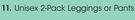 Clicks Unisex 2 Pack Leggings Or pants-Each