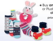Clicks Baby Socks Or Plush Toys And Sock Sets-Per Pair