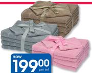 Clicks 6 Piece Towel Set-Per Set