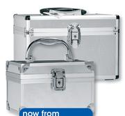 Clicks Silver Aluminium Solid Cosmetics Case Medium-Each