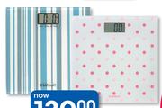 Clicks Cerise And Pink Dots Or Blue Strips Electronic Scale-Each