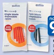 Clicks Disposable Razors-Per Pack
