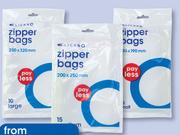 Clicks Zipper Bags-Per Pack