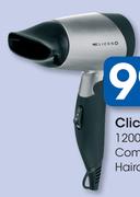 Clicks 1200 Watt Compact Hairdryer