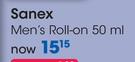 Sanex Men's Roll On-50ml