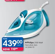 Philips 2100 Watt Non-Stick Iron GC2040/70