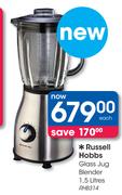 Russell Hobbs Glass Jug Blender RHB314-1.5L
