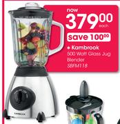 Kambrook 500 Watt Glass Jug Blender SBFM118