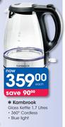 Kambrook 1.7Ltr Glass Kettle