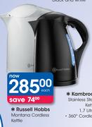 Russell Hobbs Montana Cordless Kettle-Each