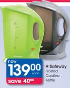 Safeway Frosted Cordless Kettle-Each
