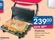Safeway 2-Slice Cool Touch Panini Press SPP200S