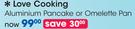 Love Cooking Aluminium Pancake Or Omelette Pan-Each