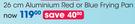 Love Cooking 26cm Aluminium Red Or Blue Frying Pan-Each